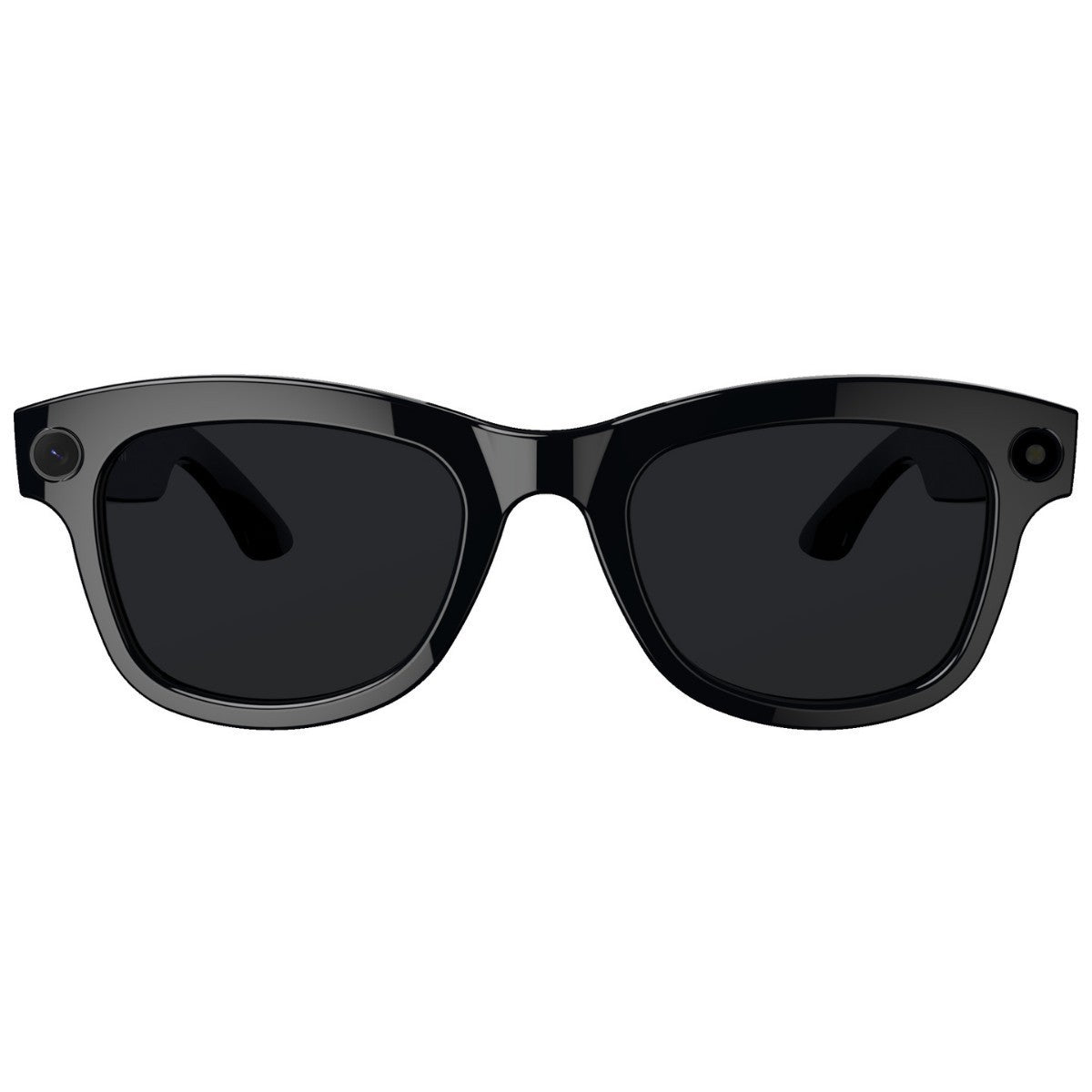 Black AI translation video glasses with M01 HD camera and button operation, head-mounted design